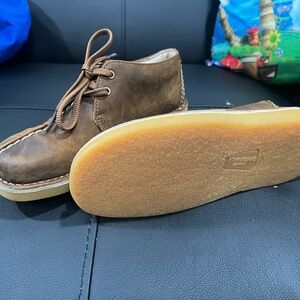 Clarks Brown Kids Dress Shoes - Lace-Up Crepe Sole